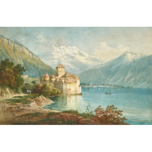 CHARLES LOUIS GUIGON : Ch�teau de Chillon (DOBIASCHOFSKY AUKTIONEN AG)