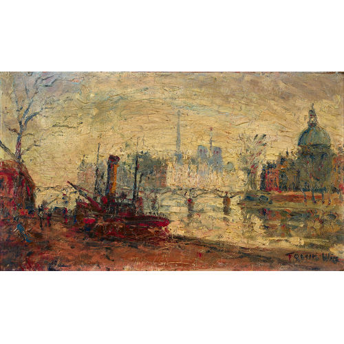 FRANK-WILLIAM) FRANK-WILL (EIGTL. BOGGS : La Seine � Paris (DOBIASCHOFSKY AUKTIONEN AG)