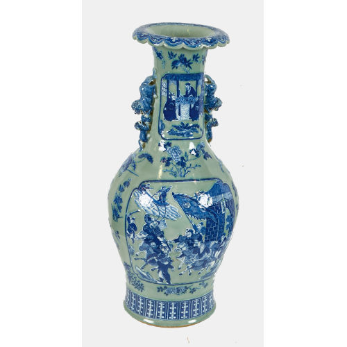 BODENVASE : China, 19./20. Jh (DOBIASCHOFSKY AUKTIONEN AG)