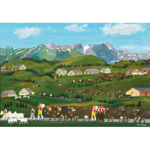 CHRISTIAN VETSCH : Alpaufzug (DOBIASCHOFSKY AUKTIONEN AG)