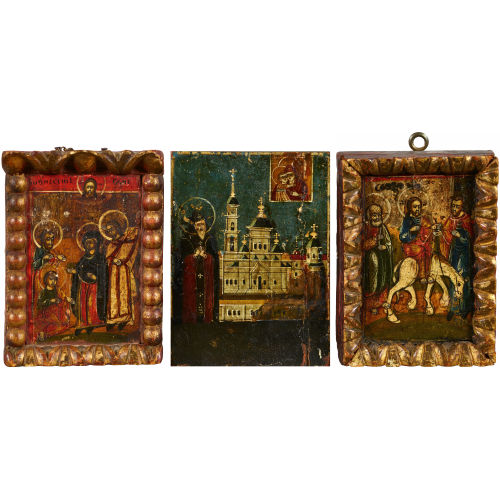 UM 1800 SERBIEN : Konvolut kleiner Ikonen (DOBIASCHOFSKY AUKTIONEN AG)