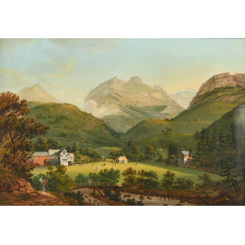 JOHANN HEINRICH II BLEULER : 'Das Weissbad im Kanton Appenzell Innerrhoden' (DOBIASCHOFSKY AUKTIONEN AG)
