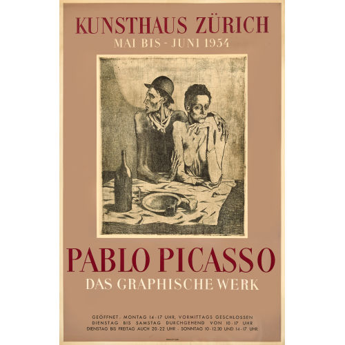 PABLO PICASSO : 'Kunsthaus Z�rich 1954' (DOBIASCHOFSKY AUKTIONEN AG)