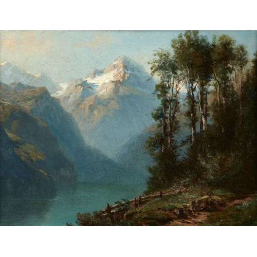 LEBERECHT (AUCH LORTEL) LORTET : Blick auf den Vierwaldst�ttersee (DOBIASCHOFSKY AUKTIONEN AG)