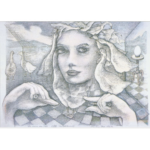 SANDRO DEL PRETE : 'La reine des oies' (DOBIASCHOFSKY AUKTIONEN AG)