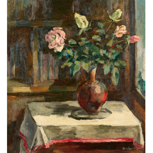 ARNOLD BR�GGER : Interieur mit Rosen (DOBIASCHOFSKY AUKTIONEN AG)