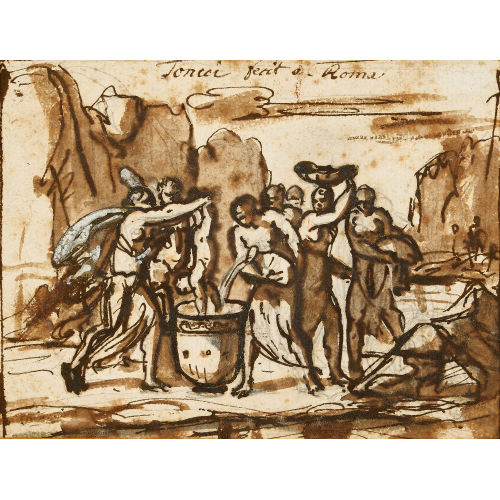 18. JH. ITALIEN : Taufe des Achilles (DOBIASCHOFSKY AUKTIONEN AG)