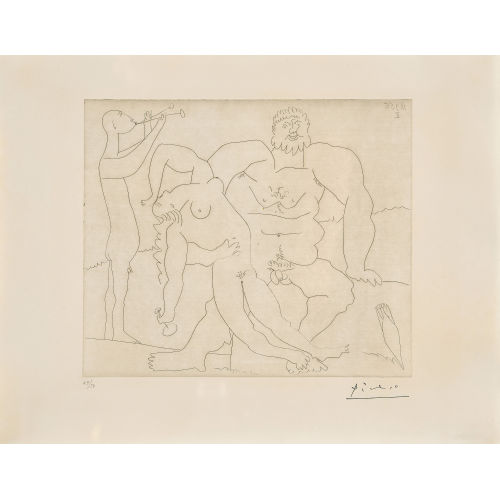 PABLO PICASSO : 'Baccanal au Fl�tiste' (DOBIASCHOFSKY AUKTIONEN AG)