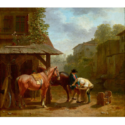 JOHANN JAKOB BIEDERMANN : 'Vielle forge  Lausanne' (DOBIASCHOFSKY AUKTIONEN AG)