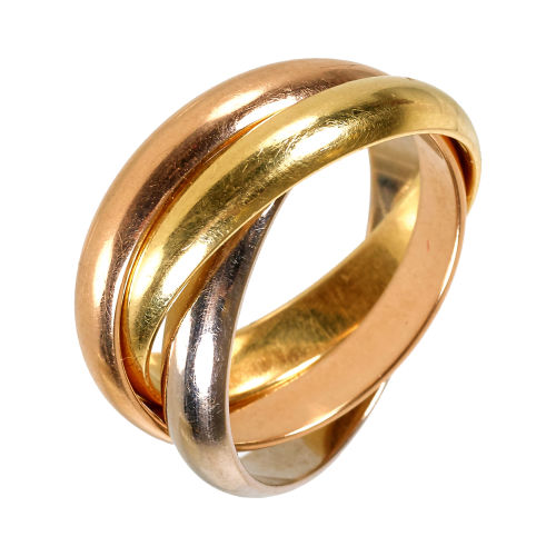 GOLD-RING : Cartier, 'Trinity', Paris (DOBIASCHOFSKY AUKTIONEN AG)