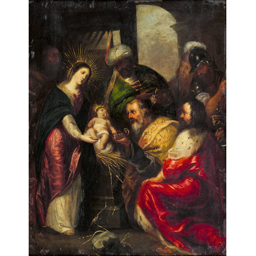 FRANS II FRANCKEN : Die Anbetung des Jesuskindes (DOBIASCHOFSKY AUKTIONEN AG)