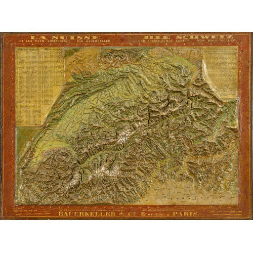 19. JH. SCHWEIZ : 'Die Schweiz und angrenzende L�nder von Bauerkeller' (DOBIASCHOFSKY AUKTIONEN AG)