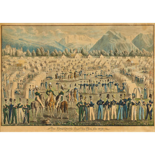 19. JH. SCHWEIZ : 'Das Eidsgen�ssische Lager bey Thun von 1826' (DOBIASCHOFSKY AUKTIONEN AG)