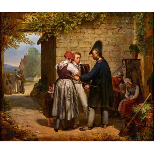 FRAN�OIS-AUGUSTE BIARD : Der Abschied (DOBIASCHOFSKY AUKTIONEN AG)