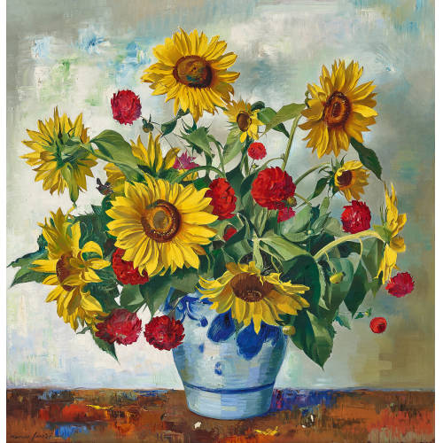 MARCUS JACOBI : Blumenbouquet (DOBIASCHOFSKY AUKTIONEN AG)