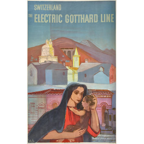 CHARLES HINDENLANG : 'The Electric Gotthard Line' (DOBIASCHOFSKY AUKTIONEN AG)