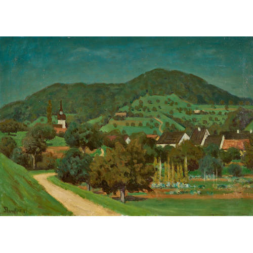 FRED STAUFFER : Sommerliche Emmentaler Landschaft (DOBIASCHOFSKY AUKTIONEN AG)
