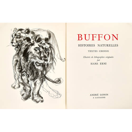 HANS ERNI : Georges-Louis Leclerc de Buffon: 'Histoires Naturelles' (DOBIASCHOFSKY AUKTIONEN AG)