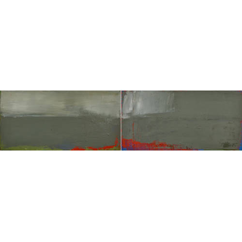 JEAN-PIERRE SCHNEIDER : 'Ostende'. Diptyque (DOBIASCHOFSKY AUKTIONEN AG)