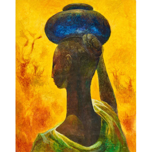 GUILLERMO MEZA �LVAREZ : Retrato de mujer (DOBIASCHOFSKY AUKTIONEN AG)