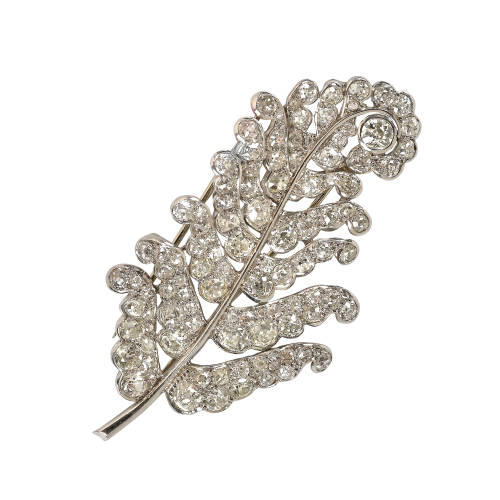 DIAMANT-BROSCHE : (DOBIASCHOFSKY AUKTIONEN AG)