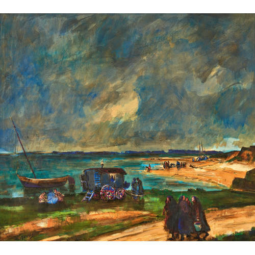 WALTER KREBS : Strandlandschaft (DOBIASCHOFSKY AUKTIONEN AG)