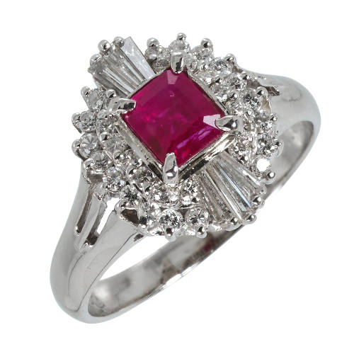 RUBIN-DIAMANT-RING : (DOBIASCHOFSKY AUKTIONEN AG)
