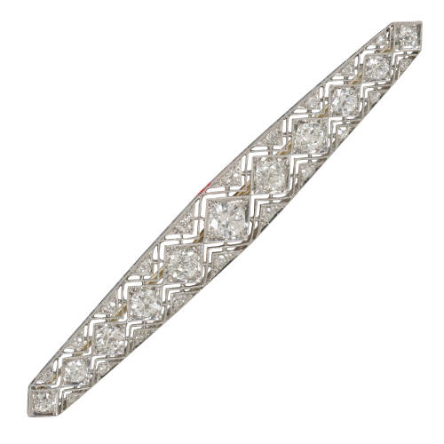 DIAMANT-BROSCHE : (DOBIASCHOFSKY AUKTIONEN AG)