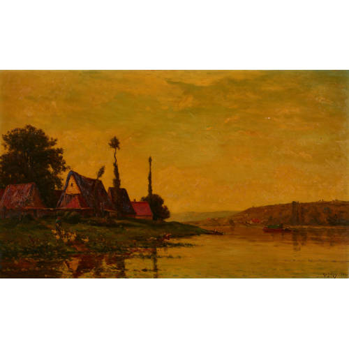 HIPPOLYTE CAMILLE DELPY : Lavandi�res au bord du fleuve (DOBIASCHOFSKY AUKTIONEN AG)