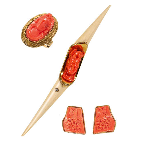 KORALLEN-SET : (DOBIASCHOFSKY AUKTIONEN AG)