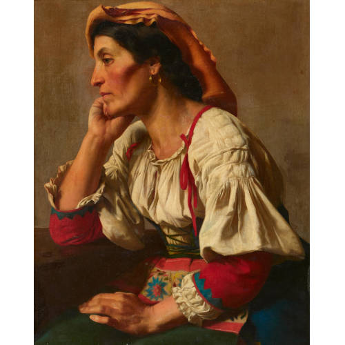 19. JH. ITALIEN : Italienische B�uerin mit Tracht (DOBIASCHOFSKY AUKTIONEN AG)