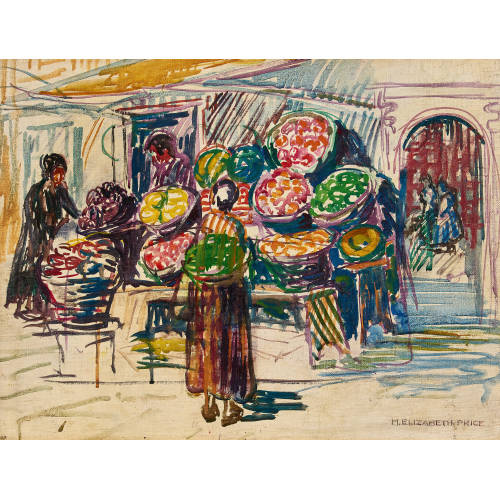 MARY ELIZABETH PRICE : 'Fruit Stall' (DOBIASCHOFSKY AUKTIONEN AG)