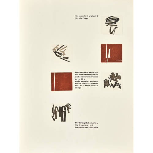 BEVERLY PEPPER : 'Untitled' (DOBIASCHOFSKY AUKTIONEN AG)
