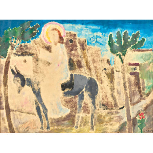 HELEN DAHM : Jesus auf einem Esel (DOBIASCHOFSKY AUKTIONEN AG)