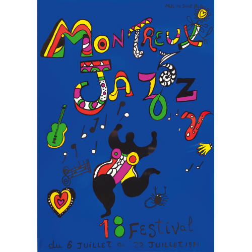 NIKI DE SAINT PHALLE : 'Montreux Jazz 1984' (DOBIASCHOFSKY AUKTIONEN AG)