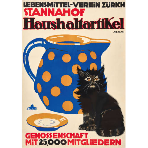 ALBERT SEBASTIAN OESCH : 'Lebensmittel-Verein Z�rich St Annahof Haushaltartikel' (DOBIASCHOFSKY AUKTIONEN AG)