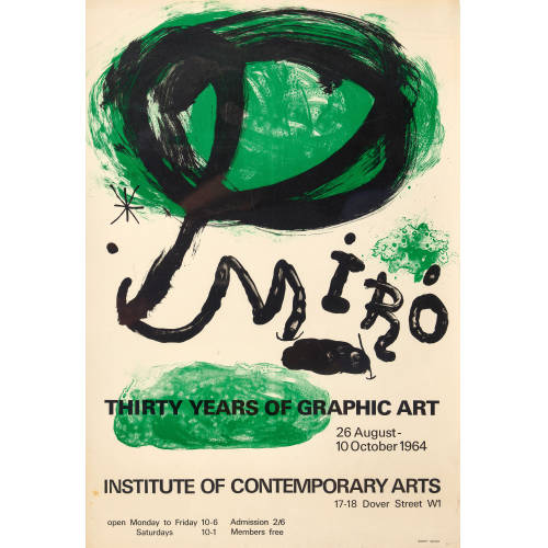 JOAN MIR� : 'Thirty Years of Graphic Arts 1964' (DOBIASCHOFSKY AUKTIONEN AG)