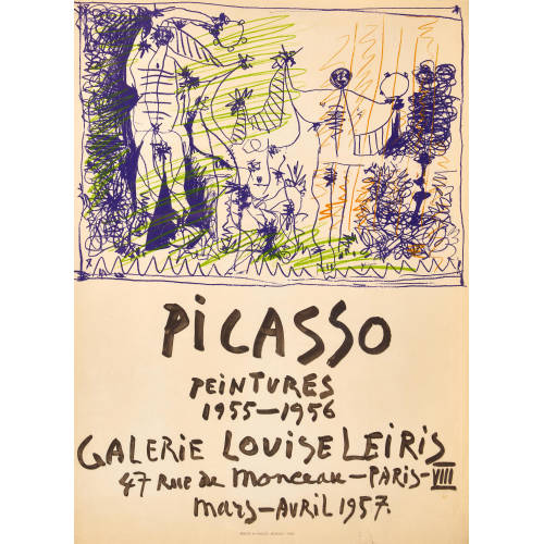 PABLO PICASSO : 'Picasso peintures 1955-1956 Galerie Louise Leiris 1957' (DOBIASCHOFSKY AUKTIONEN AG)