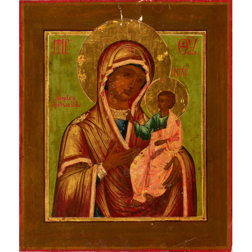 19. JH. RUSSLAND : Muttergottes Iverskaja (DOBIASCHOFSKY AUKTIONEN AG)