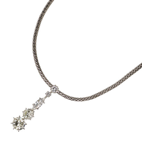 BRILLANT-ANH�NGER MIT KETTE : G�belin, Luzern (DOBIASCHOFSKY AUKTIONEN AG)