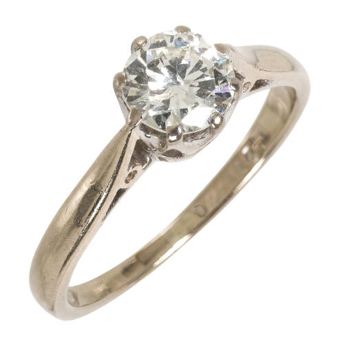 SOLITAIRE-RING : (DOBIASCHOFSKY AUKTIONEN AG)