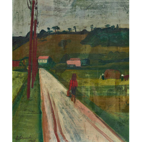 ALBERT SCHNYDER : Mdchen auf dem Weg nach Hause (DOBIASCHOFSKY AUKTIONEN AG)