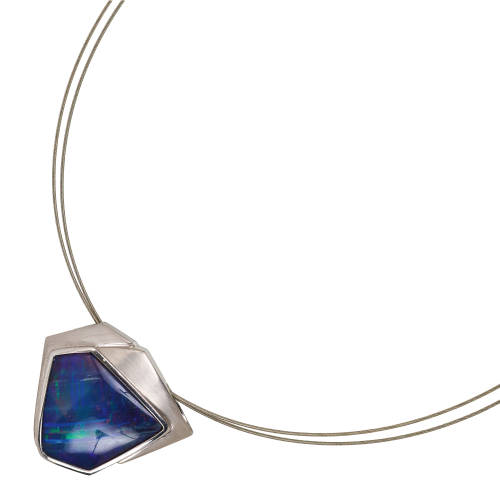 OPAL-ANH�NGER MIT KETTE : (DOBIASCHOFSKY AUKTIONEN AG)