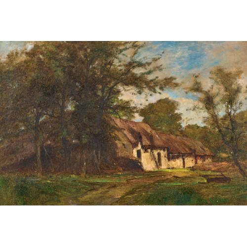 GUSTAVE EUG�NE CASTAN : Chaumi�res in der Normandie (DOBIASCHOFSKY AUKTIONEN AG)