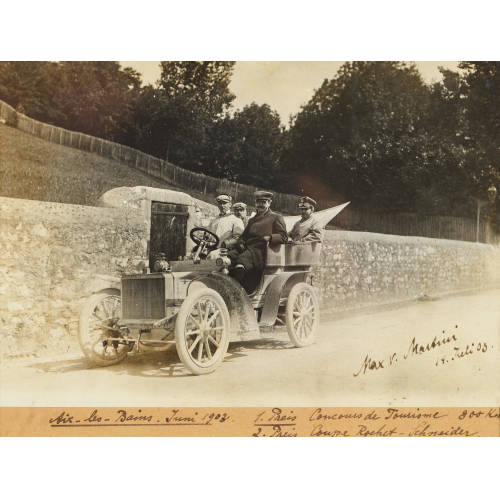 ANONYM : Strassenrennen 'Aix-les-Bains. Juni 1903' (DOBIASCHOFSKY AUKTIONEN AG)