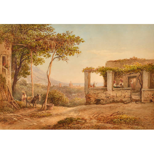 RUDOLF M�LLER : Italienische Landschaft (DOBIASCHOFSKY AUKTIONEN AG)