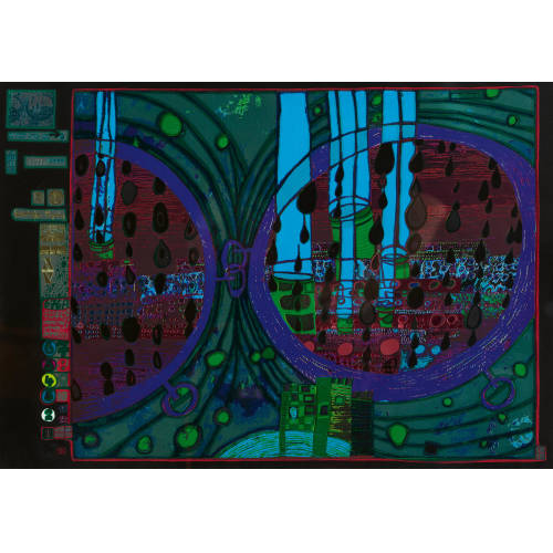 FRIEDENSREICH HUNDERTWASSER : Regen auf Regentag (DOBIASCHOFSKY AUKTIONEN AG)