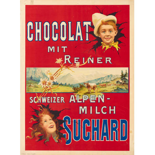 ANONYM : 'Suchard Chocolat mit reiner Schweizer Alpenmilch' (DOBIASCHOFSKY AUKTIONEN AG)