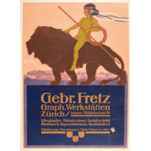 CARL FRANZ MOOS : 'Graph. Werkst�tten Z�rich' (DOBIASCHOFSKY AUKTIONEN AG)