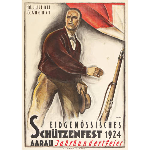 CARL (GENANNT B�) B�CKLI : 'Eidgen�ssisches Sch�tzenfest 1924 Aarau Jahrhundertfeier' (DOBIASCHOFSKY AUKTIONEN AG)